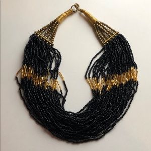 Artisan Beaded Statement Necklace